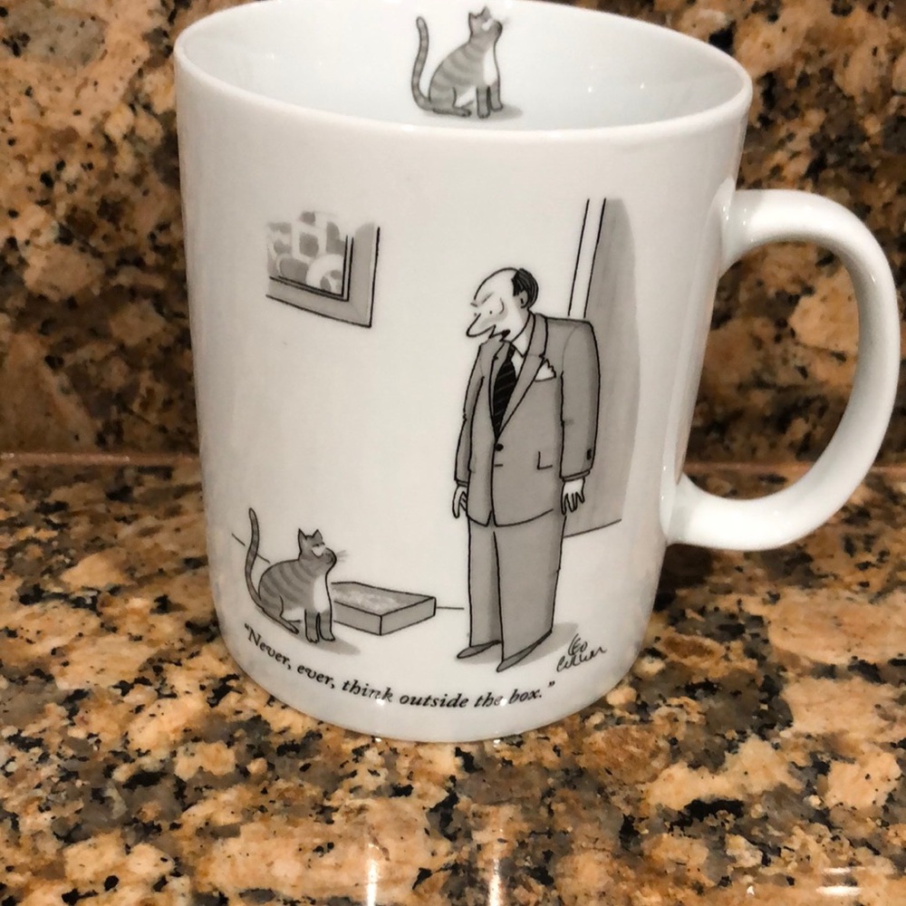 Conde’ Nast coffee mug 14 oz white graphic